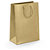 Dárková taška z matného papíru, 190 x 270 x 100 mm,  zlatá - 1
