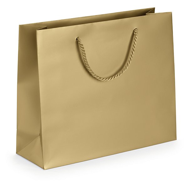 Dárková taška z matného papíru, 300 x 250 x 100 mm stříbrná | RAJA - 17