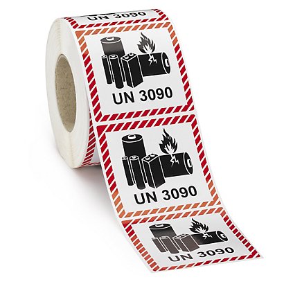 Road and Air Transit Labels for Lithium Cells and Batteries - 1