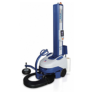 Robot à banderoler industriel programmable à double préétirage motorisé Robot à banderoler industriel programmable à double préétirage motorisé