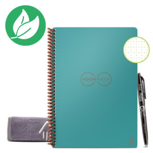 Rocketbook Core Executive Cahier connecté A5 réutilisable 36 pages à points - Bleu Rocketbook Core Executive Cahier connecté A5 réutilisable 36 pages à points - Bleu