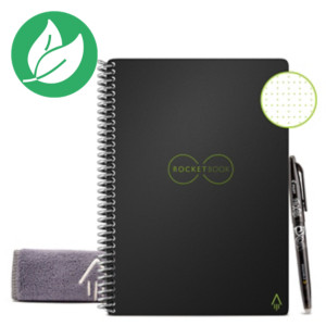 Rocketbook Core Executive Cahier connecté A5 réutilisable 36 pages à points - Noir Rocketbook Core Executive Cahier connecté A5 réutilisable 36 pages à points - Noir