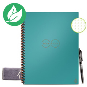 Rocketbook Core Letter Cahier connecté A4 réutilisable 32 pages à points - Bleu Rocketbook Core Letter Cahier connecté A4 réutilisable 32 pages à points - Bleu