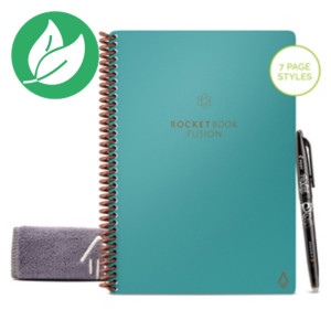 Rocketbook Fusion Executive Cahier connecté A5 réutilisable 42 pages - Bleu Rocketbook Fusion Executive Cahier connecté A5 réutilisable 42 pages - Bleu