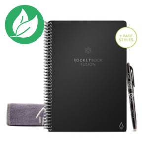 Rocketbook Fusion Executive Cahier connecté A5 réutilisable 42 pages - Noir
