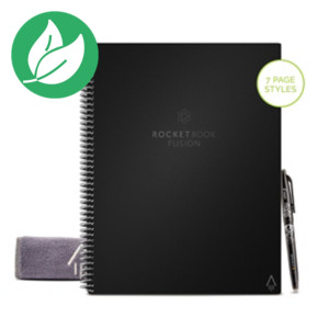 Rocketbook Fusion Letter Cahier connecté A4 réutilisable 42 pages - Noir Rocketbook Fusion Letter Cahier connecté A4 réutilisable 42 pages - Noir