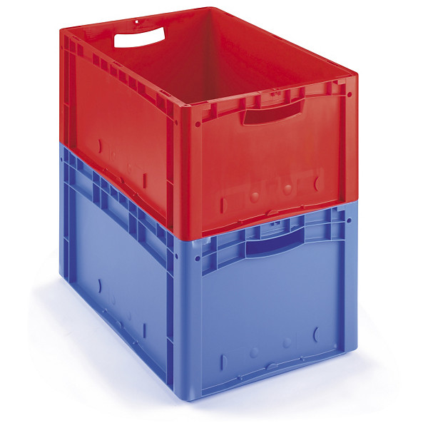 Rode Euronorm-stapelbak 600x400x270mm - 1