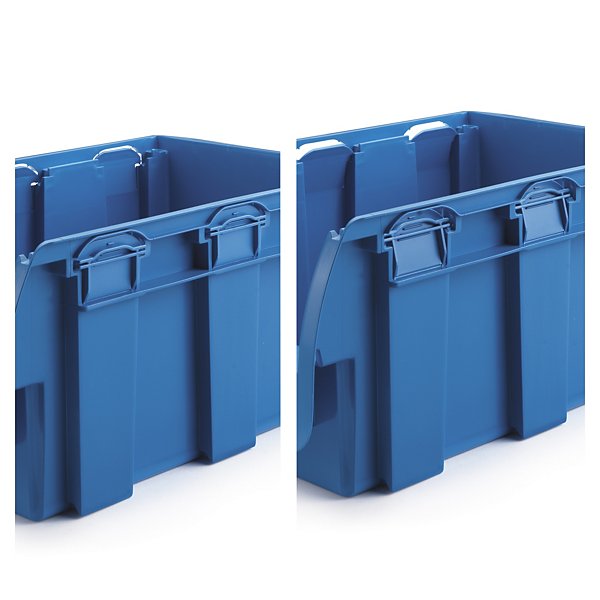 Rode voordelige magazijnbak in kunststof 215x102x75mm - 5