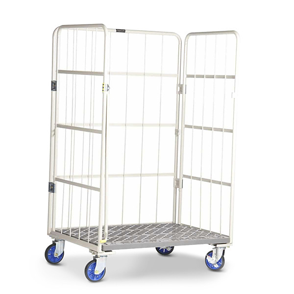 Roll container pieghevole con base in plastica portata 500 kg - 1