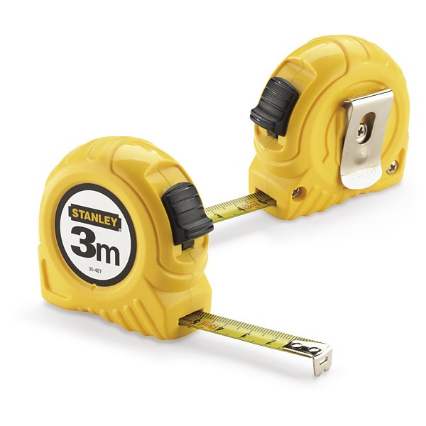 Rolmeter Stanley 5 m lengte met gele slijtvaste meetband - 2