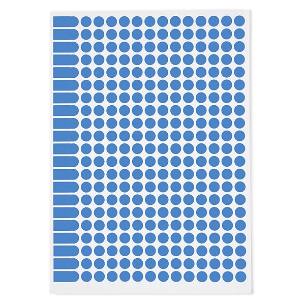 Ronde gekleurde signaaletiketten diameter 15mm zwart - 14