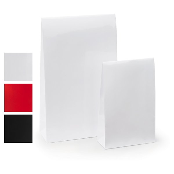 Rood zakje met blokbodem en zelfklevende sluiting 10x4x15,7 cm - 5