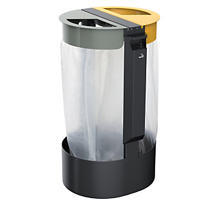 ROSSIGNOL 2 flux sur pied 2x75l avec cendrier 3l - manganese /citwin premium - gris ciment / jaune colza ROSSIGNOL 2 flux sur pied 2x75l avec cendrier 3l - manganese /citwin premium - gris ciment / jaune colza