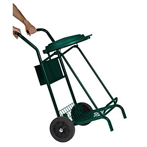 ROSSIGNOL Chariot de voirie mobisac - roues caoutchouc - 110l - vert mousse