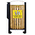 ROSSIGNOL Corbeille 2 x 60l arkea bois avec cendrier 3l - tri divers/plastique et metal  - bois / gris ciment  / jaune colza - 2
