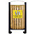 ROSSIGNOL Corbeille 2 x 60l arkea bois sans cendrier - tri divers/plastique et metal - bois / gris ciment  / jaune colza - 2