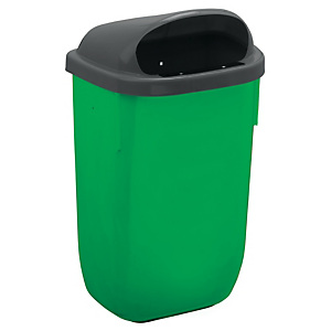 ROSSIGNOL Corbeille murale xerios - 50l - gris / vert ROSSIGNOL Corbeille murale xerios - 50l - gris / vert