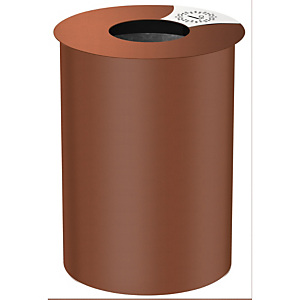 ROSSIGNOL Corbeille urbis sur pied -  60l - effet corten