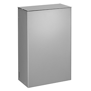 ROSSIGNOL Poubelle murale - 10l - stella - gris metal ROSSIGNOL Poubelle murale - 10l - stella - gris metal