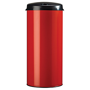 ROSSIGNOL Poubelle a ouverture automatique - 45l - sensitive - rouge signalisation brillant lisse ROSSIGNOL Poubelle a ouverture automatique - 45l - sensitive - rouge signalisation brillant lisse