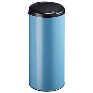ROSSIGNOL Poubelle a ouverture manuelle - 45l - handtouch - bleu mat lisse ROSSIGNOL Poubelle a ouverture manuelle - 45l - handtouch - bleu mat lisse