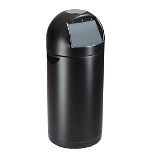 ROSSIGNOL Poubelle a trappe cyvomax - sans cendrier - 52l - noir ROSSIGNOL Poubelle a trappe cyvomax - sans cendrier - 52l - noir
