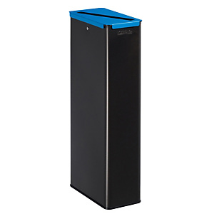ROSSIGNOL Poubelle de tri selectif 20 L calitri - tri papier - gris manganese / bleu ciel ROSSIGNOL Poubelle de tri selectif 20 L calitri - tri papier - gris manganese / bleu ciel