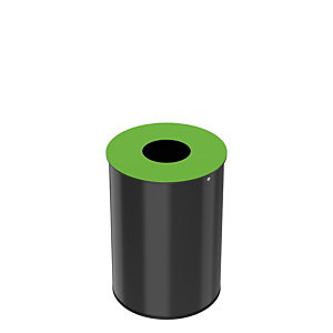 ROSSIGNOL Poubelle de tri selectif 30l neotri - tri verre - gris manganese / vert jaune ROSSIGNOL Poubelle de tri selectif 30l neotri - tri verre - gris manganese / vert jaune