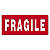 Rotolo da 1000 etichette segnaletiche con stampa fragile - 1