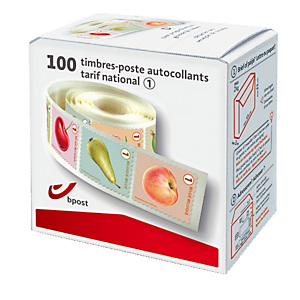 Rouleau de 100 timbres auto-collants tarif 1 National Rouleau de 100 timbres auto-collants tarif 1 National