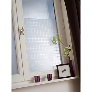 Rouleau vitrostatique motif carré 45 x 150 cm Rouleau vitrostatique motif carré 45 x 150 cm