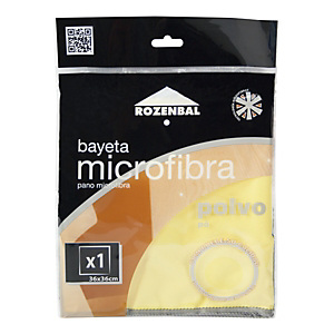 ROZENBAL Bayeta de microfibra para el polvo, 36 x 36 cm, amarilla ROZENBAL Bayeta de microfibra para el polvo, 36 x 36 cm, amarilla