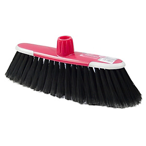 ROZENBAL Danubio Cepillo de escoba de interior con rosca universal y protectores antichoque, 27 cm ROZENBAL Danubio Cepillo de escoba de interior con rosca universal y protectores antichoque, 27 cm