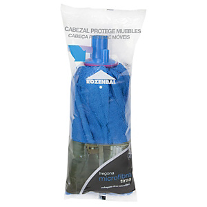 ROZENBAL Fregona de microfibra en tiras, azul ROZENBAL Fregona de microfibra en tiras, azul