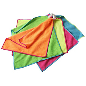 ROZENBAL Lavette microfibre multi-usages 30 x 35 cm , couleurs assorties- Lot de 5 + 2 ROZENBAL Lavette microfibre multi-usages 30 x 35 cm , couleurs assorties- Lot de 5 + 2