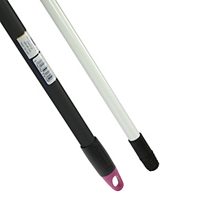 ROZENBAL Palo de escoba metálico telescópico con rosca universal, 80 a 130 cm ROZENBAL Palo de escoba metálico telescópico con rosca universal, 80 a 130 cm