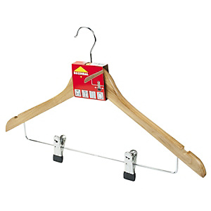 ROZENBAL Perchas combinadas de madera barnizada ROZENBAL Perchas combinadas de madera barnizada