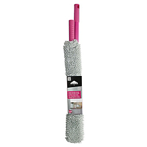 ROZENBAL Plumero de microfibra chenilla telescópico, 54 a 140 cm