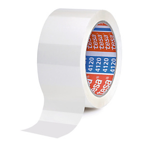 Ruban adhésif d'emballage PVC Tesa 4120, 50 mm x 66 m, Blanc Ruban adhésif d'emballage PVC Tesa 4120, 50 mm x 66 m, Blanc