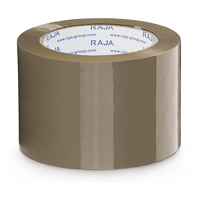 Ruban adhésif polypropylène RAJA Standard 28 microns havane 75 mm x 100 m - 1