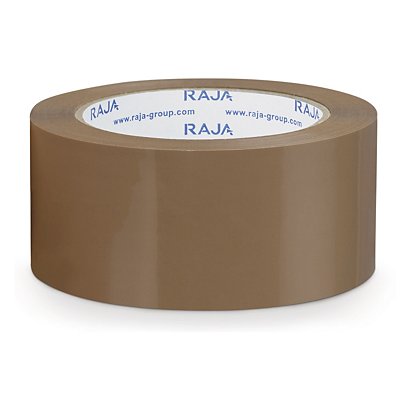 Ruban adhésif polypropylène silencieux havane RAJA Standard, 28 microns 48 mm x 100 m - 1