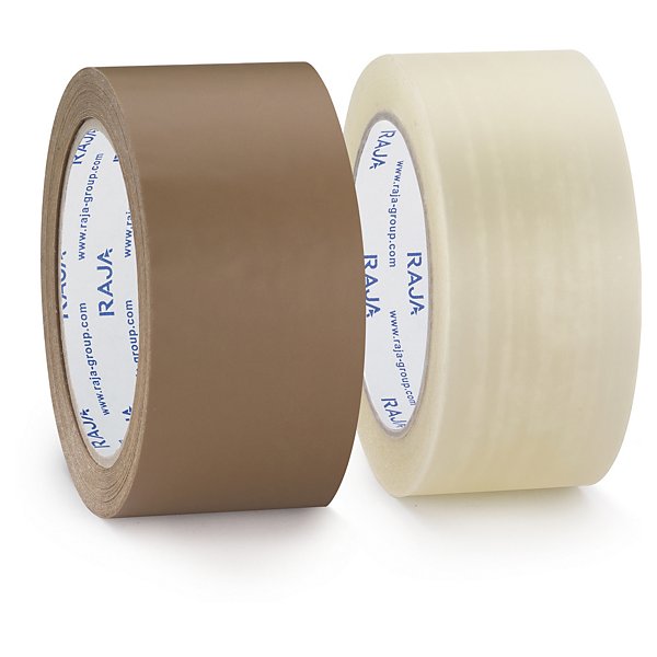 Ruban adhésif polypropylène silencieux RAJA Résistant mat, 35 microns transparent 50 mm x 100 m - 4