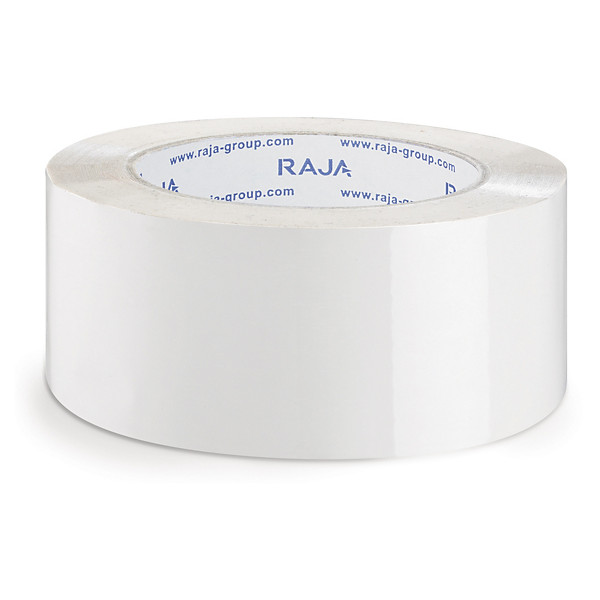 Ruban adhésif PP Résistant blanc RAJA 48 mm x 66 m - 1