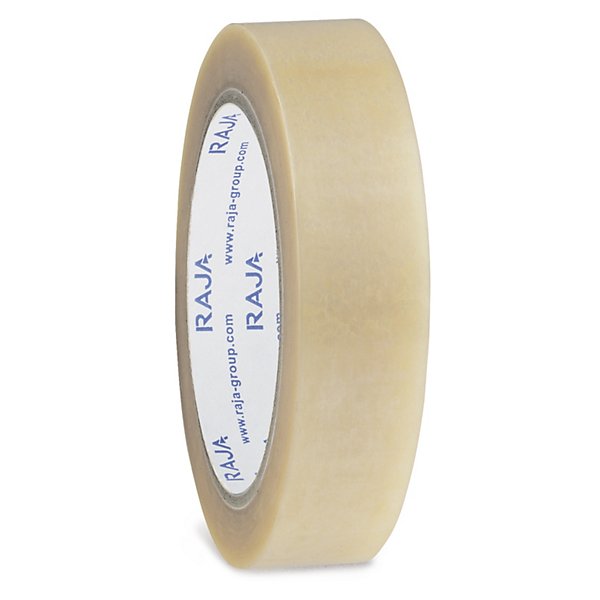 Ruban adhésif PVC blanc RAJA Résistant 32 microns 48 mm x 100 m - 6