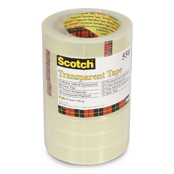 Ruban adhésif transparent SCOTCH 3M 66 m x 19 mm - 1
