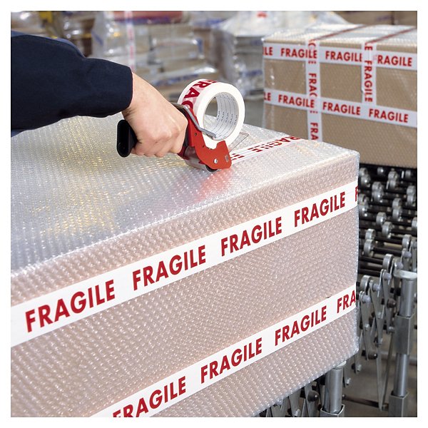 Ruban adhésif pour usage palette FRAGILE - MANIER AVEC PRECAUTION RAJA 48 mm x 100 m - 6