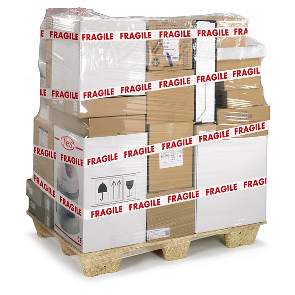 Ruban adhésif pour usage palette FRAGILE - MANIER AVEC PRECAUTION RAJA 48 mm x 100 m - 7