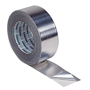 Ruban adhésif en aluminium pour l'étanchéité et l'isolation thermique, 50 m x 50 mm Ruban adhésif en aluminium pour l'étanchéité et l'isolation thermique, 50 m x 50 mm