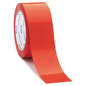 Ruban adhésif couleur rouge PVC RAJA Résistant, 37 microns 50 mm x 66 m