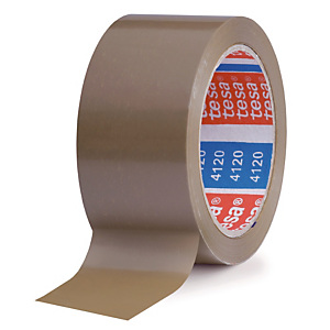 Ruban adhésif d'emballage PVC Tesa 4120, 50 mm x 100 m, Havane Ruban adhésif d'emballage PVC Tesa 4120, 50 mm x 100 m, Havane